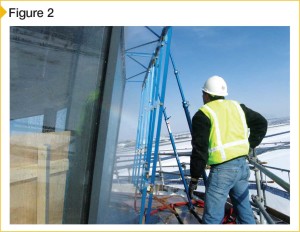 Verification of window performance with ASTM E1105, Standard Test Method for Field Determination of Water Penetration of Installed Exterior Windows, Skylights, Doors, and Curtain Walls by Uniform or Cyclic Static Air Pressure Difference.