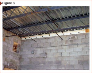 New construction efflorescence from residual moisture typically vanishes after the buildings dries out.
