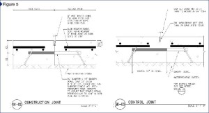 The slab reinforcement was stopped 76.2 mm (3 in.) from the joint on both sides.