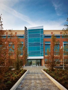 Also pictured on page 64, Powers Brown Architecture’s design for North Gate office building (Aberdeen, Maryland) makes use of tilt-up concrete for the material’s aesthetic and functional properties, including its contributions to airtightness and energy efficiency. Photo courtesy Powers Brown Architecture