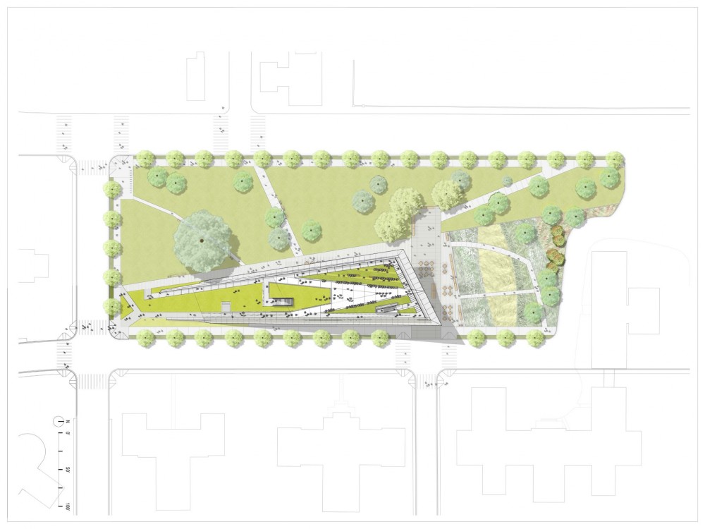  The final roof plan for the G8Way DC project. [CREDIT] Image courtesy Davis Brody Bond