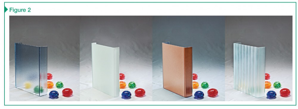 From lightly dimpled patterns to dramatic waves, channel glass surface treatments offer various aesthetic choices.