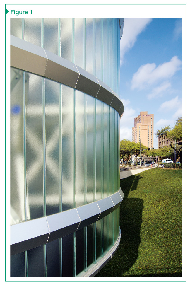 Channel glass can let in natural light without sacrificing privacy.