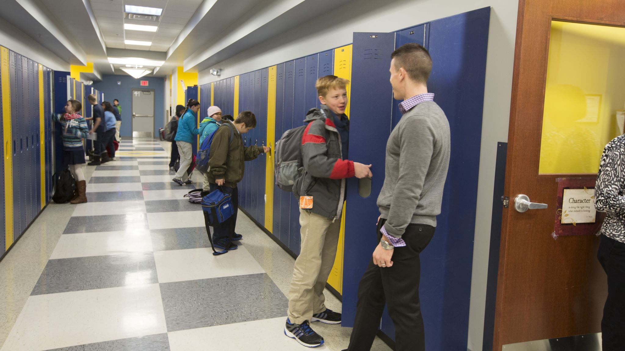 These lockers are able to stand up to the everyday wear and tear of students.