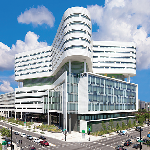 rush medical university center daylighting effective planning patient shades illinois located chicago manual rooms bed used