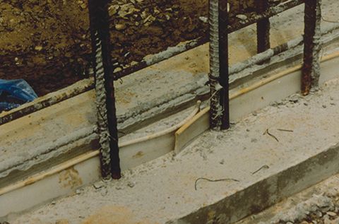 Water stopper installation at Retaining Wall, water stopper joining  procedure