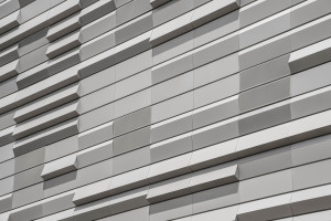 A close-up of the 3.3-mm (0.13-in.) aluminum panels.