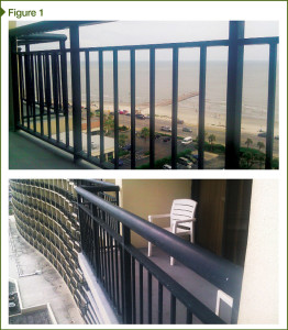 Aluminum-frame railings. Images courtesy Mahmod Samman