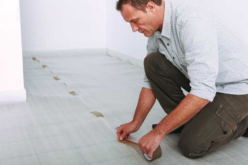Foam underlay helps control noise and gives rigidity to the covering vinyl flooring applications. Photo © Bigstock.com