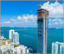 Arquitectonica-designed Miami lux tower tops off