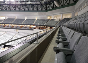 Texas arena utilizes architectural railings to amplify fan experience