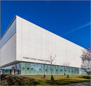 Illinois community center utilizes stone to blend into its surroundings 