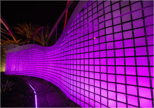 Wind-driven, flapper-panel walls create welcoming entrance at California casino