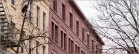 Jane Street in NY historic apartment buildings revitalized 