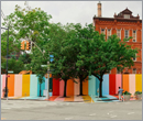 Downtown Brooklyn installation to enliven a construction site with artistic means