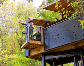 Virginia observation tower one of first to use upcycled timber materials 