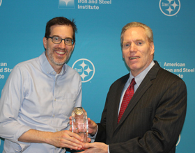 Industry veteran awarded for commitment to steel standards development 