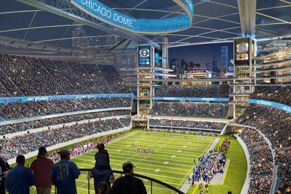 Soldier Field’s reno plan includes “impossible” dome