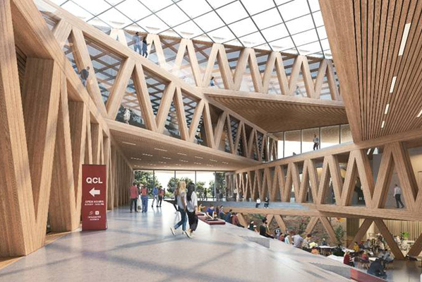California college’s new building to feature a Jenga-like design