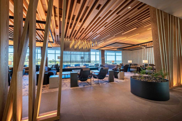 American Airlines club design pays ode to D.C.’s park pavilions