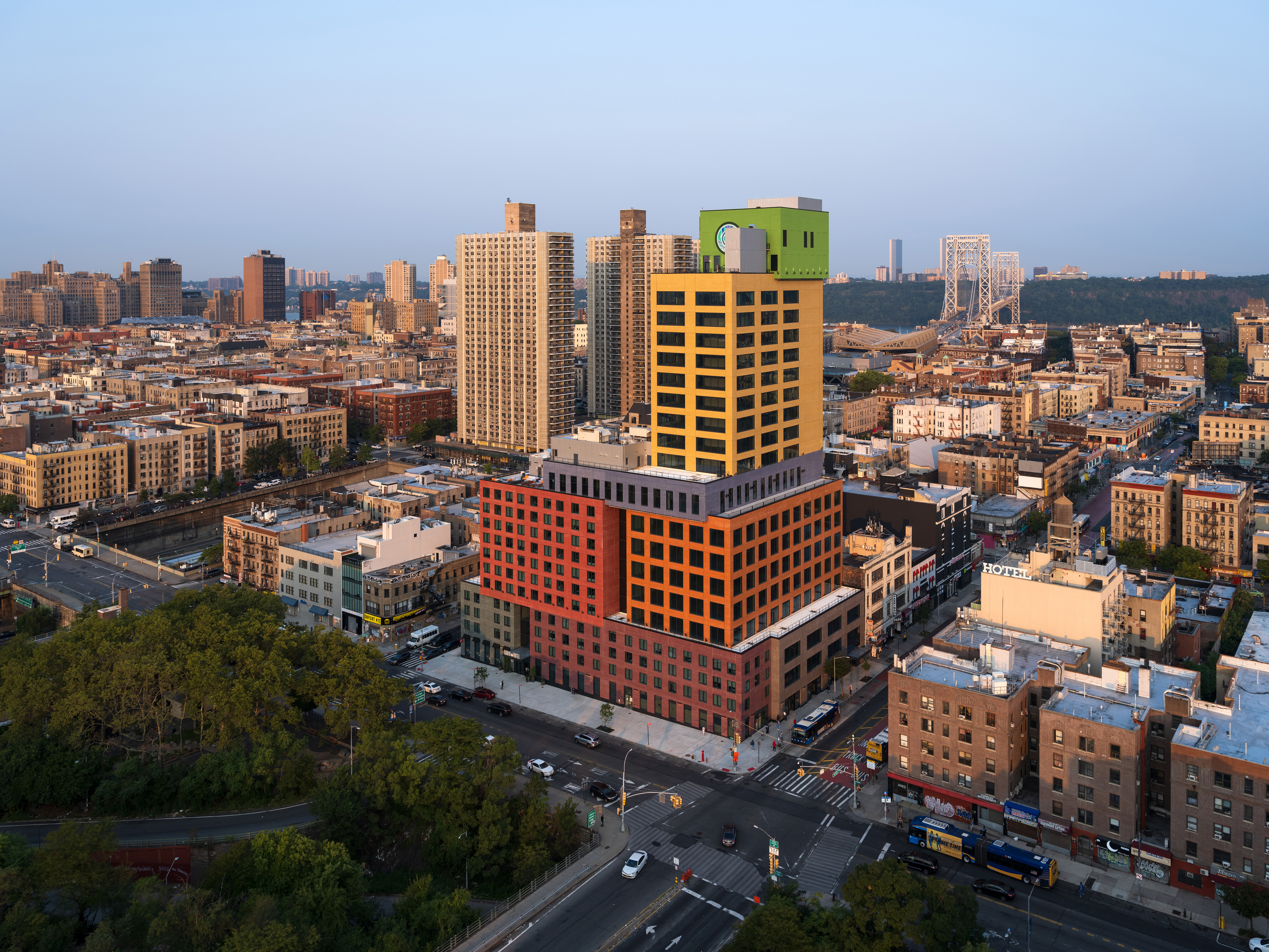 New York neighborhood gets a colorful LEGO-inspired hotel