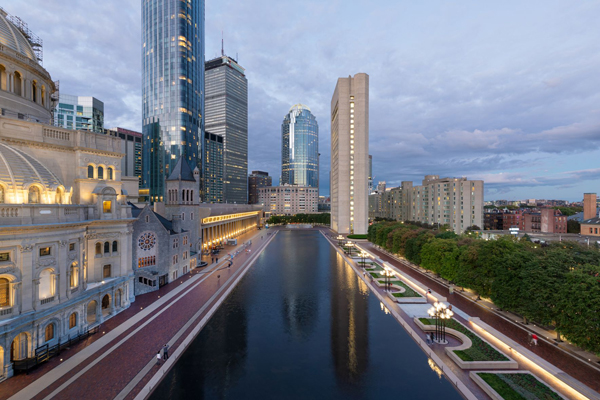 Iconic Boston church plaza undergoes a sustainable makeover rooted in history
