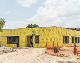 Protecting a structure against air intrusion
