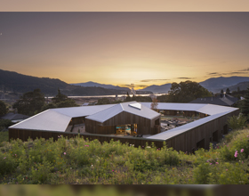 Washington hotel finds creative solution in shared roof design