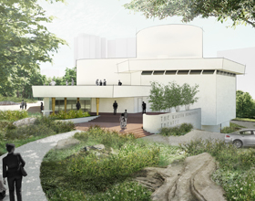 Design proposal unveiled to reconcile Texas theater to Frank Lloyd Wright’s vision