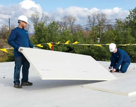 Improving water management and energy efficiency with tapered roof insulation