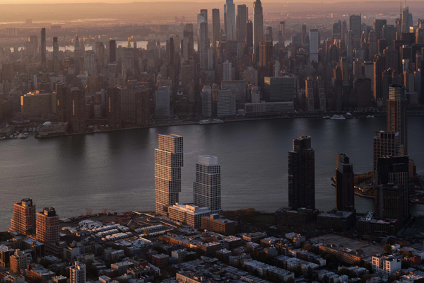 ‘Complementary sibling’ towers connect NYC boroughs