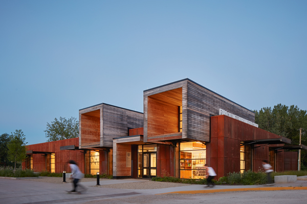 Chicago’s environmental center epitomizes sustainable design with timber, steel 