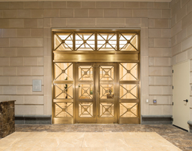 Experience universal design through custom-balanced doors