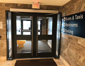 Code requirements for power-operated swinging doors