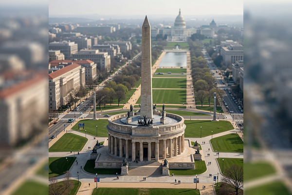 Iconic U.S. landmarks as creators originally imagined them