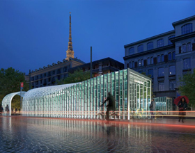 Turning a metro line into a recognizable urban landmark