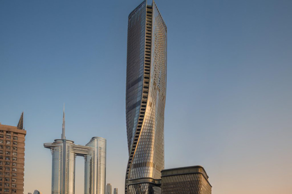 High-rise uses traditional materials to tackle heat radiation