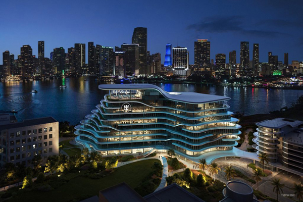 Cruise ship-inspired office takes shape