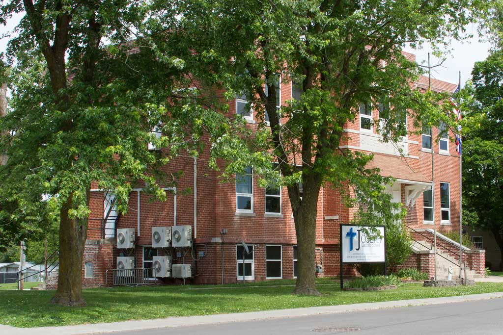The old boiler system at St. Joseph School caused inconsistent temperatures throughout the building and the window units were loud. Photos by Mitsubishi Electric
