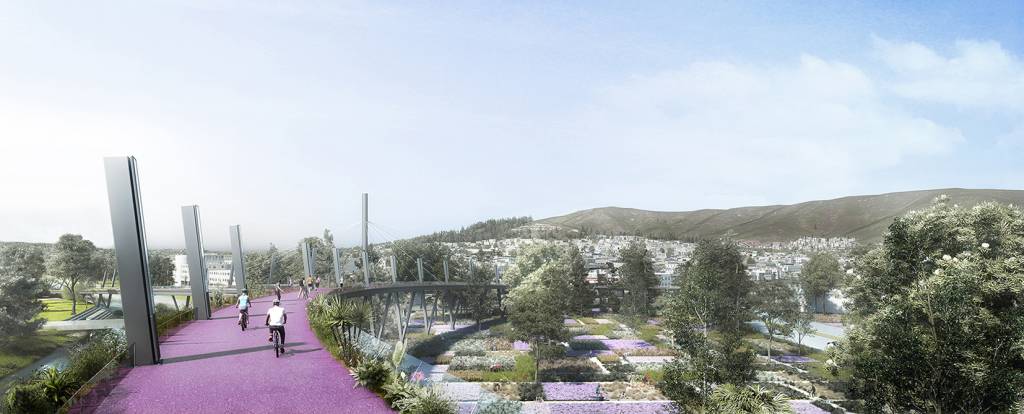 The team aims to connect the community via green streets for cycling and water management.