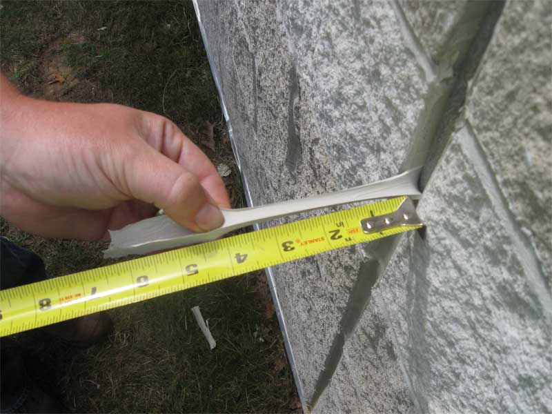 Peel tests are used to evaluate sealant elongation and adhesion.