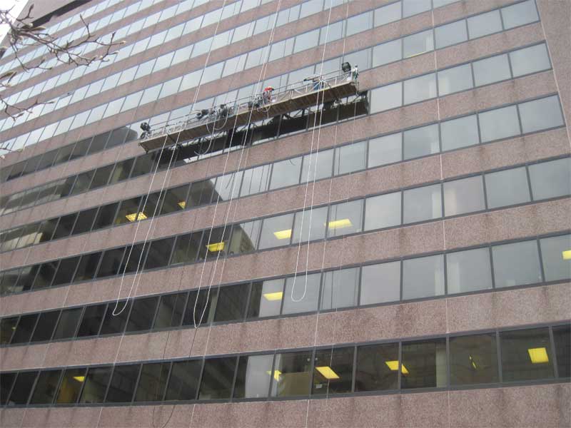 Sealant investigation at this glazed curtain wall uncovered application deficiencies compromising the weather integrity of the façade.