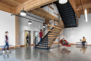 Oregon is the first state to standardize the construction of tall wood buildings. Shown is the Clay Creative, a six-story office building in Portland. Photo © Christian Columbres Photography