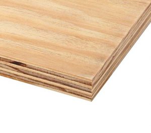 The longitudinal fibers of the veneer core plywood move the least with changes in moisture content. Photo courtesy Woodwork Institute