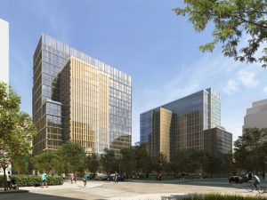 Amazon’s new Arlington campus in Virginia will feature energy-efficient offices, new community space, and neighborhood retail. Image courtesy ZGF