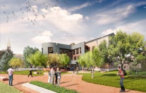 A new facility designed as a campus hub for the University of Denver (DU), in Colorado, has broken ground. Image courtesy Lake|Flato and SA+R