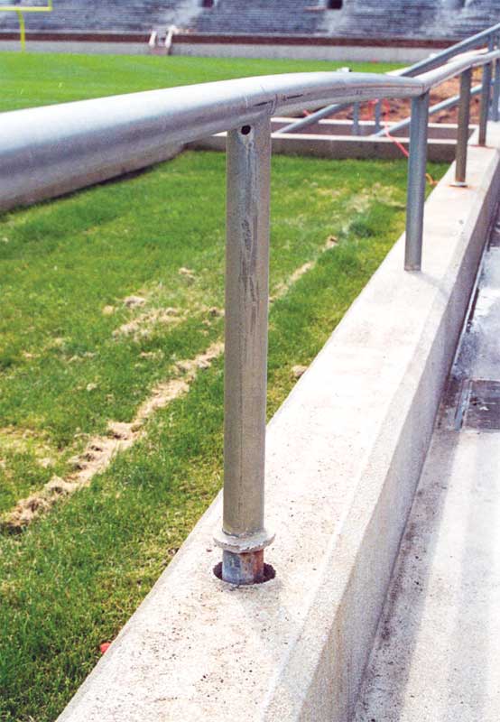 floot cement railing mounting bracket