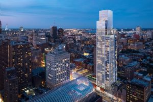 The Arthaus tower in Philadelphia, Pennsylvania, breaks ground in the city’s art district. Image courtesy Kohn Pedersen Fox Associates