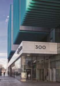 Crystallized glass ceramic panels were used on the Brooklyn Academy of Music (BAM) South tower to protect it from the harsh New York climate. Image courtesy Technical Glass Products