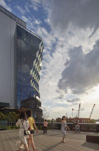 Studio Gang designs a new 10-story office building in New York City with a gem-like curtain wall. Photo © Tom Harris